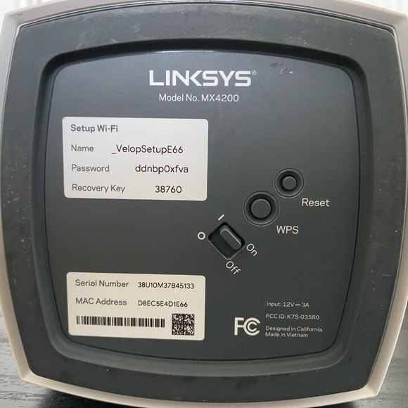 Linksys Velop MX4200 AX4200 Tri-Band Wi-Fi 6 Mesh (3-Pack) and Power Adapters - Picture 8 of 12